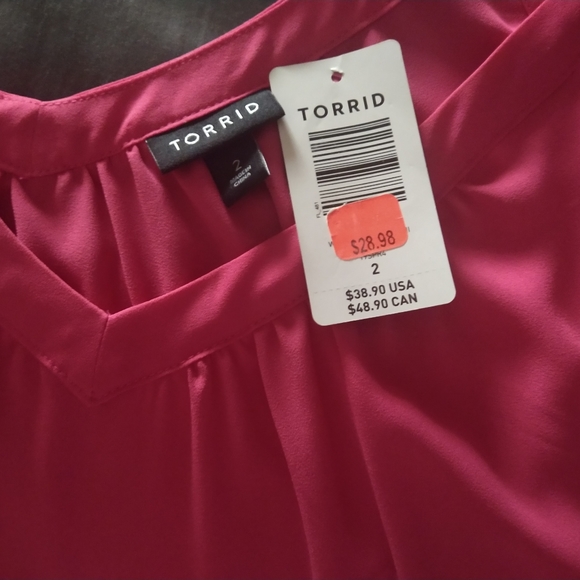 TORRID Sophie Georgette Swing Tunic Cami Size 2X - Picture 5 of 5